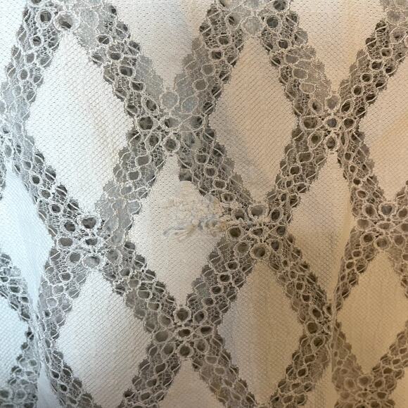 Maje White Lamour Diamond Lace Boatneck Sheer Blouse Size 1 / Small - Picture 6 of 12